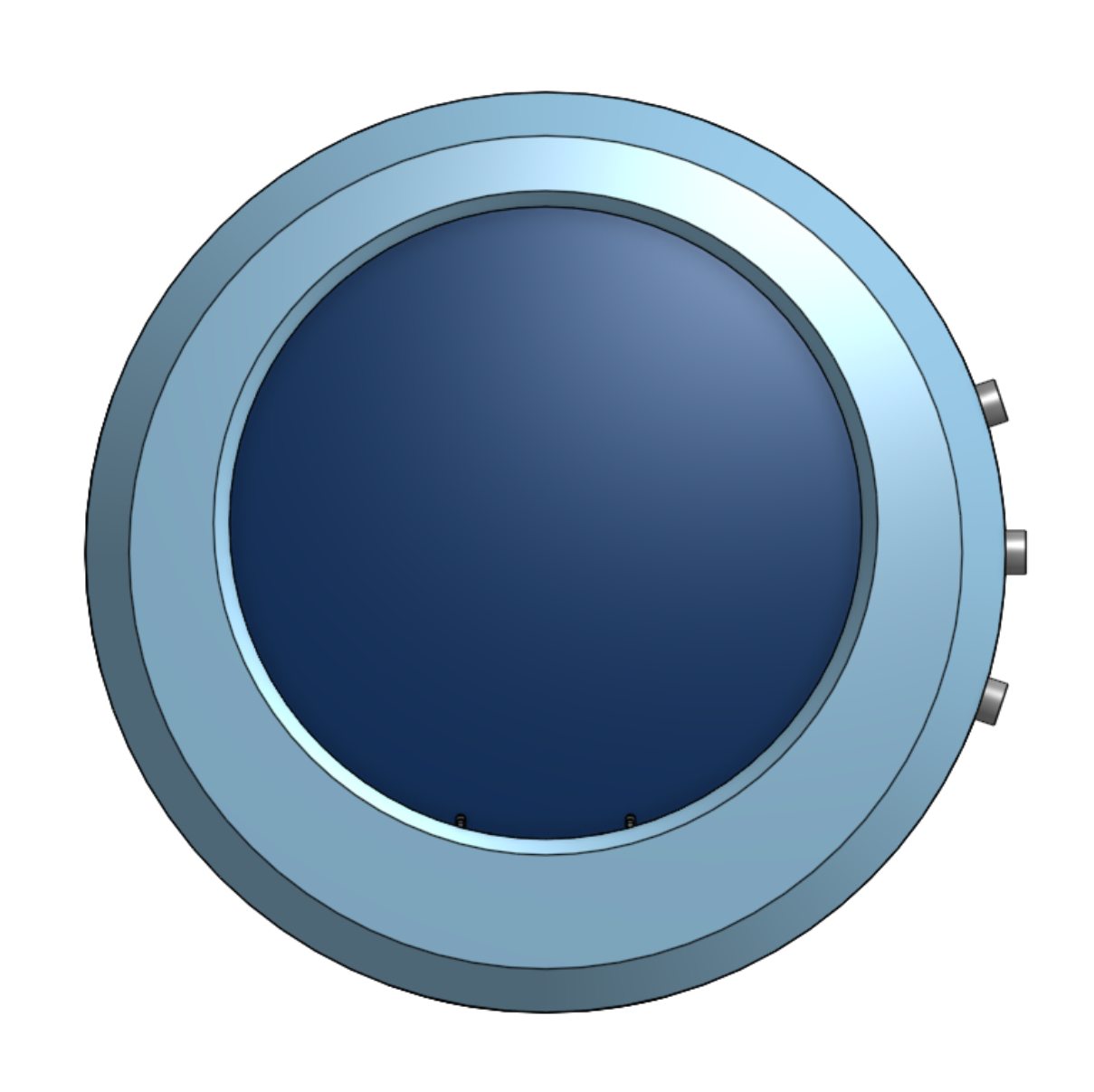 Front view with buttons